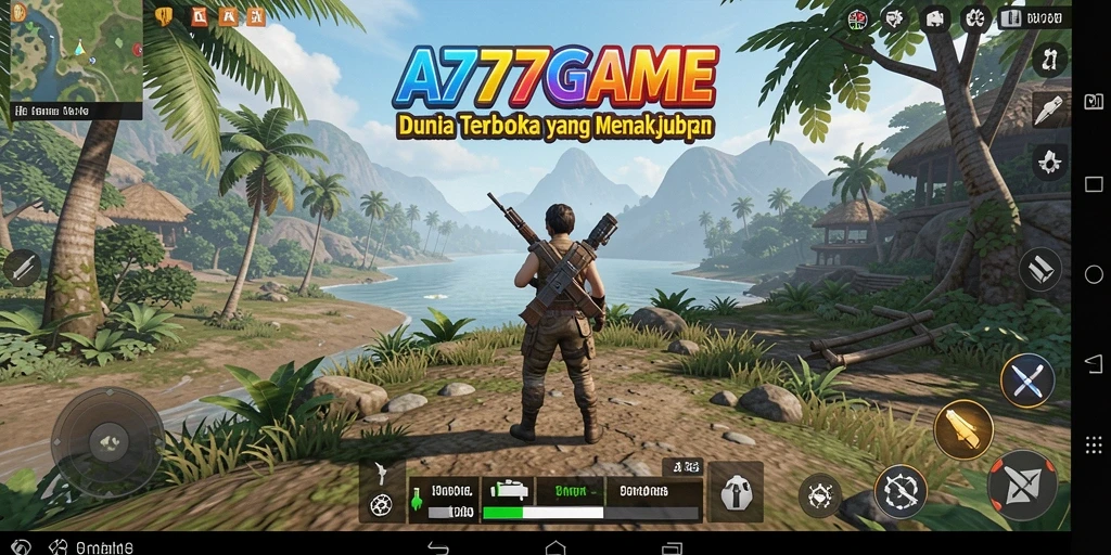 Screenshot utama A777GAME menampilkan gameplay Open World yang imersif.