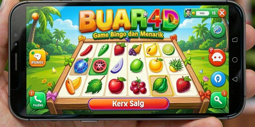 Tampilan permainan BUAH4D yang menampilkan gameplay Bingo yang seru.