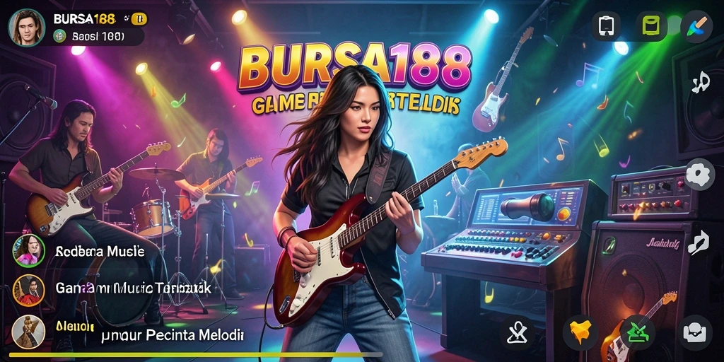 Tampilan gameplay BURSA188 dengan berbagai efek musik yang memukau.