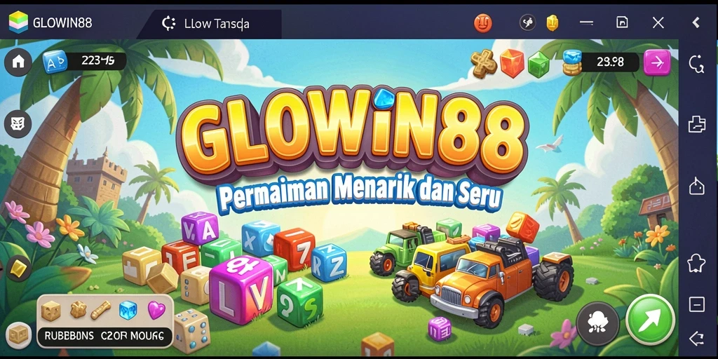 Tampilan gameplay menarik dalam GLOWIN88 dengan berbagai teka-teki.