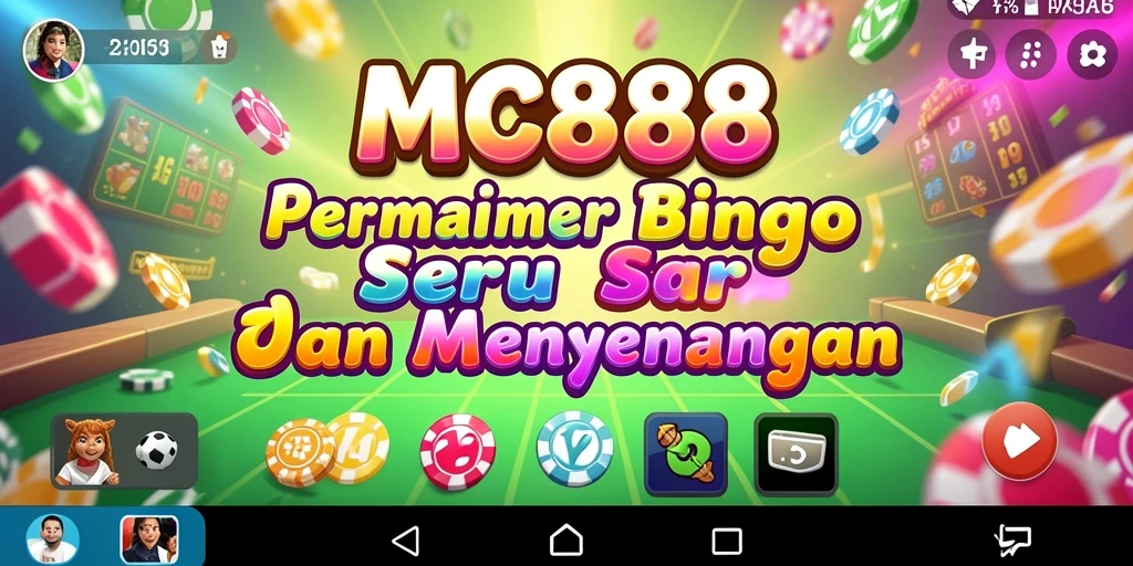 Tampilan gameplay menakjubkan dari MC888 saat bermain Bingo.