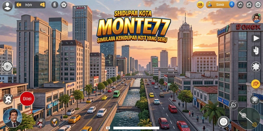 Tampilan gameplay <strong>MONTE77</strong> yang memukau dan penuh warna.