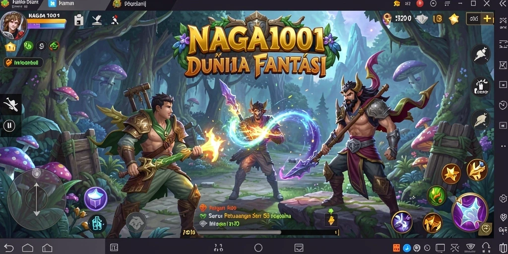Screenshot gameplay NAGA1001 menunjukkan aksi petualangan yang mendebarkan.