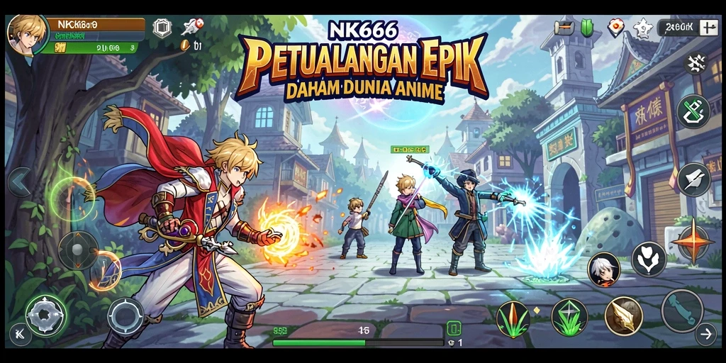 Tampilan gameplay NK666 yang penuh aksi dan karakter anime favorit.