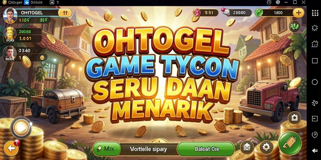 Tampilan menarik dari gameplay OHTOGEL dalam membangun bisnis Tycoon.