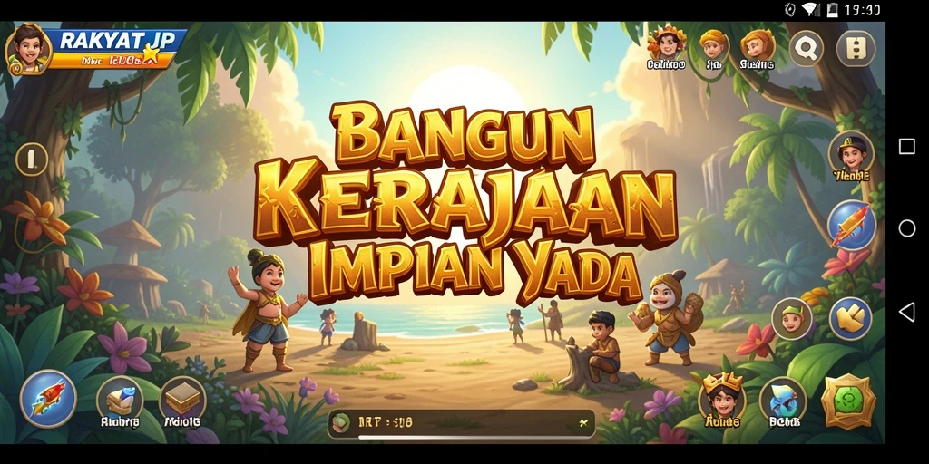 Tangkapan layar RAKYATJP menampilkan gameplay SLG yang seru.