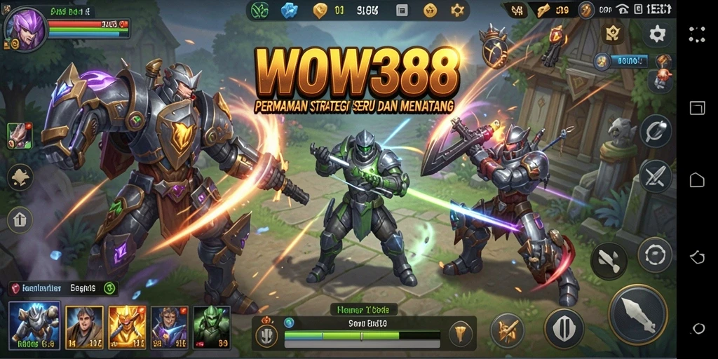 Tangkapan layar permainan WOW388 menampilkan aksi strategi yang seru.